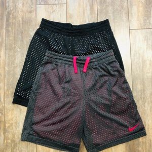 Two girls basketball shorts